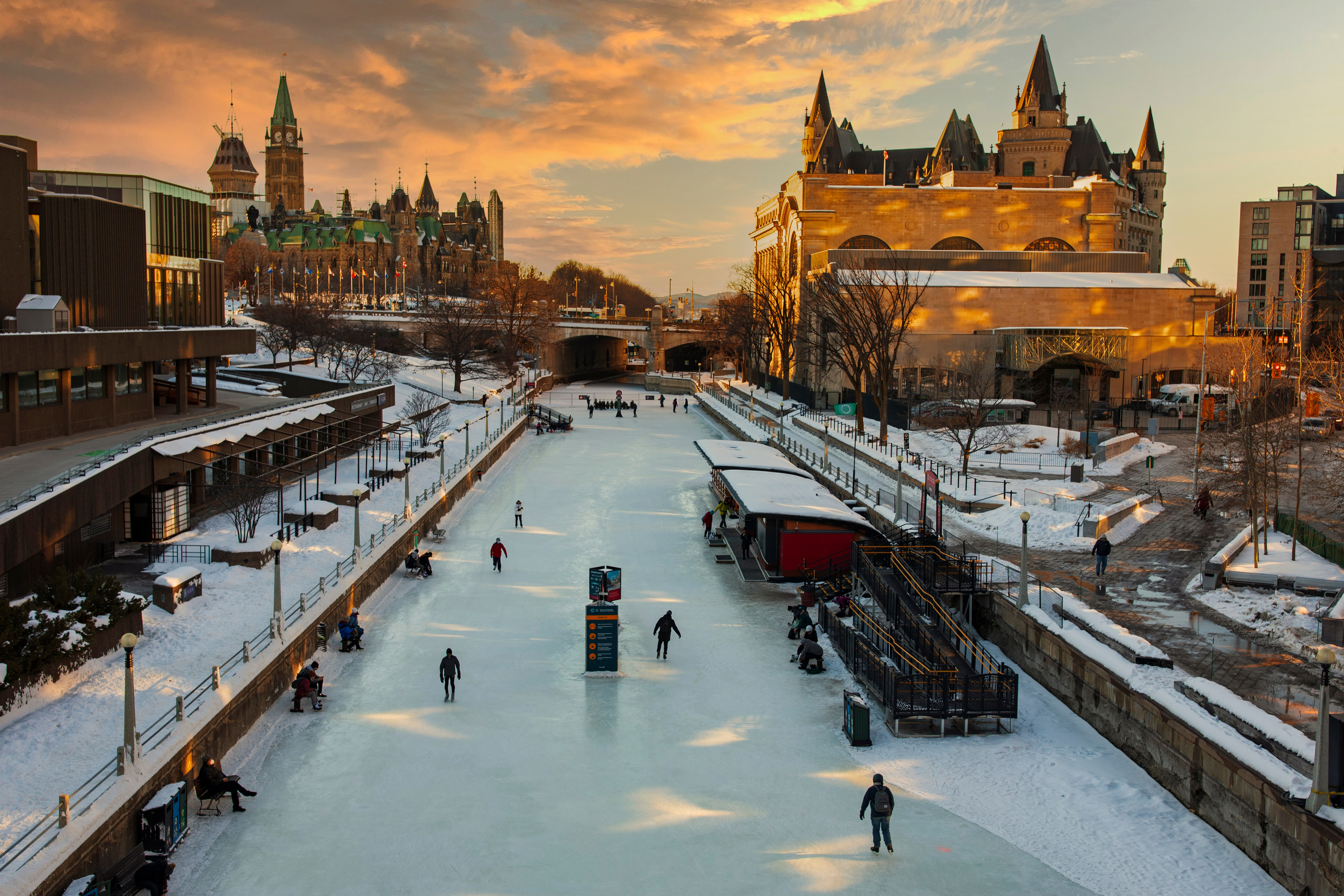 Rideau Canal with Parliament Hill