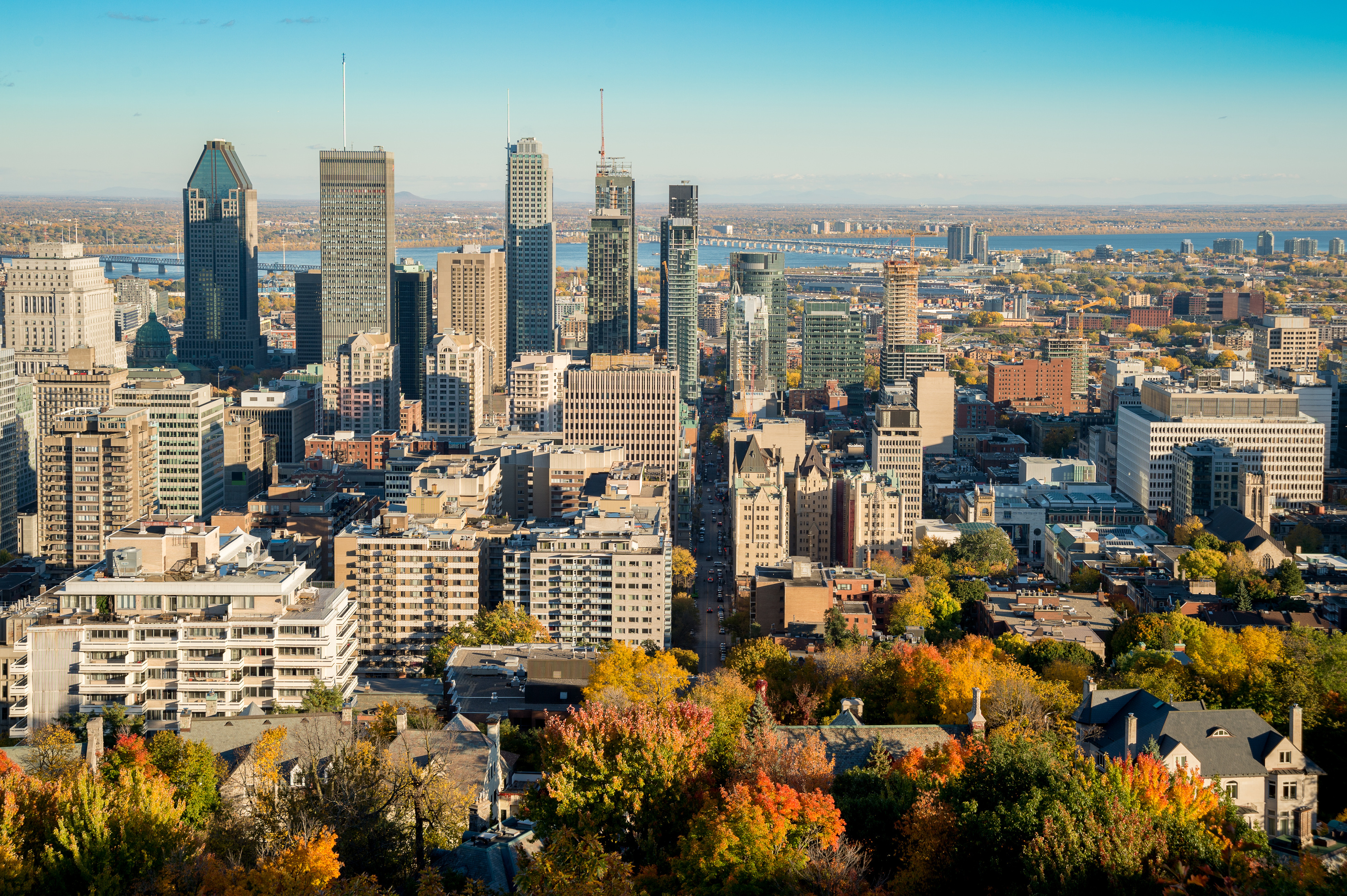 Montreal Skyline in Autumn 2016